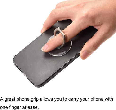 uxcell Transparent Phone Ring Holder, Clear Finger Grip Stand for Phone, Case, Tablet (Star Shape)......
