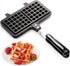 Dicunoy Non-stick Waffle Maker, 8" Camping StoveTop Waffle Maker with Long Handle, Portable Aluminum Waffle Maker Pan for Waffles Sandwich Toaster...