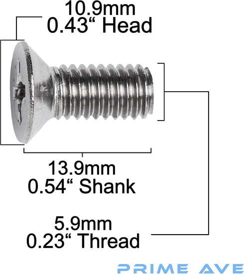 Stainless Steel Brake Disc Rotor Screws Compatible/Replacement For Acura & Honda 936-000-601-40-H (Pack of 4)...