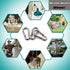 MFOREVER Spring Snap Hook 304 Stainless Steel Carabiner Camping Hiking Traveling Fishing...