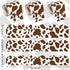 Whaline 98.4ft Cow Print Bulletin Board Borders 3 Sizes Brown White Highland Cow Die-Cut Bulletin Board Trim for Cow Party Birthday School Classro...