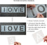 4 Inch Letter Stencils for Painting, 62 Pcs Reusable Plastic Letter Number Stencils, Interlocking Template Kit for Painting on Wood, Wall, Fabric,...