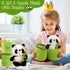Emoin Panda Stuffed Animals Panda Bamboo Plush Toy 11.8 Inch Bamboo Tube Panda Pillow Stuffed Panda Bear Plushies Panda Doll Gifts for Boys Girls...
