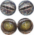 10 Pairs 35mm Glow in The Dark Glass Dinosaur Eyes Round Dome Glass Cabochons Flatback for DIY Craft Clay Animal Lizard Eyes...