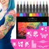 Jim&Gloria Temporary Tattoo Markers For Skin Fake Tattoo Pens Washable Face Paint Body Painting Art Gift for Girls Boys Adults Teen Trendy Stuff, ...