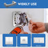 Wall Plate Spacer, 5 Pack Metal Flush Fit Device Level Plate For Wall Outlet Repair and Loose Electrical Outlet Plug Fix, Outlet Spacers Extender ...