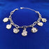 Charm Bracelet Women's Stainless Steel Bracelets Pendant Link Jewelry...