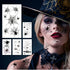 Halloween Makeup Face Temporary Tattoos - Halloween Spider Witch Costume for Women Kids Adults Men Web Stickers| Scary Black Fake Spiderweb Eye Bo...