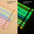 840 Sheets Luminous Origami Stars Papers Strips Lucky Star Paper Strips Glow in The Dark Origami Paper Star Folding Paper Strips DIY Handmade Craf...