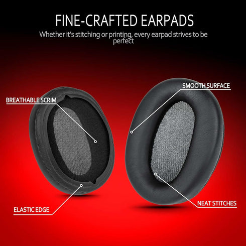 Krone Kalpasmos Replacement Earpads for Sony WH-CH720N, Compatible with Sony WHCH720 WHCH720N Headphone, Protein Leather Memory Foam Replacement E...