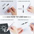 White Permanent Marker Waterproof - 8 White Paint Markers for Metal Surfaces Tire Black Paper Wood Plastic Rocks Fabric, White Marker Permanent, O...