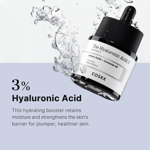 COSRX Pure Sodium Hyaluronic Acid 3% Serum, Hydration & Moisture Boosting Facial Serum for Fine Lines & Wrinkles, Plump & Repair Dry Skin, 0.67fl....