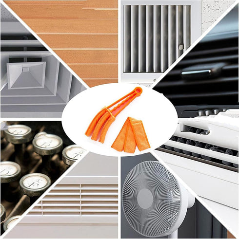 AKOAK Window Blinds Cleaning Brush, Fan Blade Cleaner, Ultra-fine Fiber Tube Sleeve, for Shutter, Vents, Air Conditioners, Disassembly and Washabl...