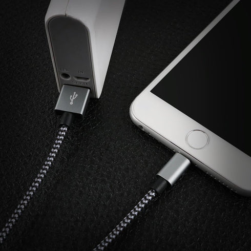 IDISON [MFi Certified iPhone Charger, 5Pack(3/3/6/6/10FT) iPhone Charging Cable Nylon Braided Fast Charging Cord Compatible for iPhones/Pad-BlackG...