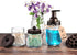 SheeChung 4 Pack Apothecary Jars with Lids, Bathroom Organizers and Storage, Qtip Holders Set, Bathroom Decor, Small Mason Jars for Q-tips, Cotton...