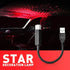 Mini Led Star Projector Night Light, Red Interior Car Lights, Adjustable USB Night Light, Romantic Auto Roof Ceiling Lamp for Bedroom, Ceiling and...