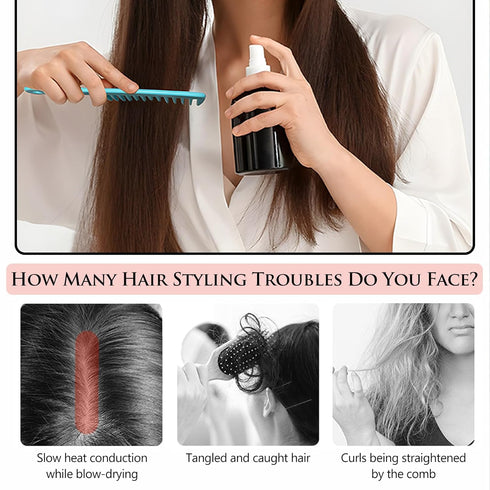 Wide Tooth Comb & Large Hair Detangling Comb, Durable Hair Brush for Styling and Professional Hair Care, Suitable for Curly Hair, Long Hair, Wet H...