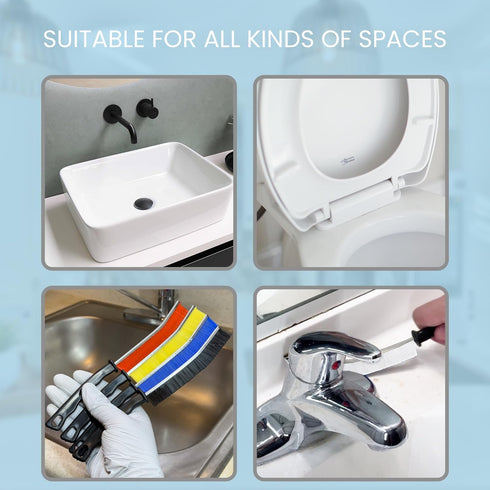 Crevice Cleaning Brush - Multifunctional Gap Cleaning Brush Tool, Bathroom Gap Brush, Hard Bristle Crevice Cleaning Brush, Crevice cleaning brushe...