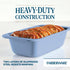 Farberware Easy Solutions Nonstick Bakeware Meatloaf/Loaf Baking Pan, 9 Inch x 5 Inch with Portion Marks - Blue...