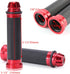 Universal 7/8" 22mm Motorcycle Handlebar Grips - Gel Rubber Compatible with Chopper, Cruiser, Street, Dirt Bike...