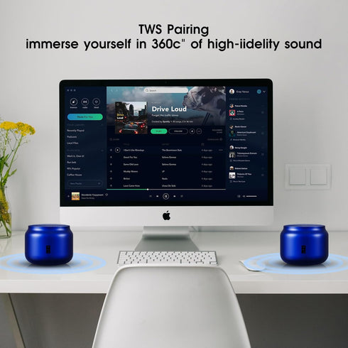 LFS Portable Bluetooth Speaker,Small Bluetooth Speake,Ultra Long Play 15 Hours,TWS Pairing,Suitable for Home,Pool,Beach,Boating, Hiking, Camping f...