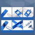 Cabinet Hardware Jig Tool,Drill Guide Drill Guide Sleeve Cabinet Hardware Jig Template,Imperial & Metric, ABS Aluminum Wood Drilling Dowel Ruler M...