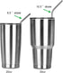 Reusable Straws - Stainless Steel Drinking - Set of 12 + 3 Cleaners - Eco Friendly, SAFE, NON-TOXIC non-plastic CocoStraw Brand...