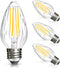 BRIMAX F15 8W Led Porch Light Bulb Outdoor, E26 Medium Base LED Post Bulb for 75W - 80W Incandescent Equivalent,Dimmable 2700K Warm White Flame Wr...