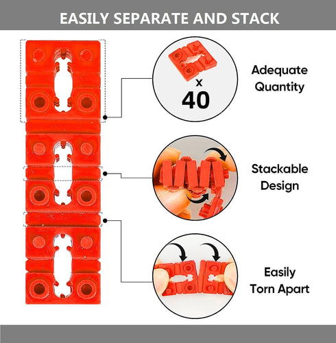 Outlet Spacers for Electrical Box, Switch and Receptacle Spacer for Loose Outlet Plug Fix, 40 Pcs Electrical Outlet Spacers Outlet Shim Socket Ele...