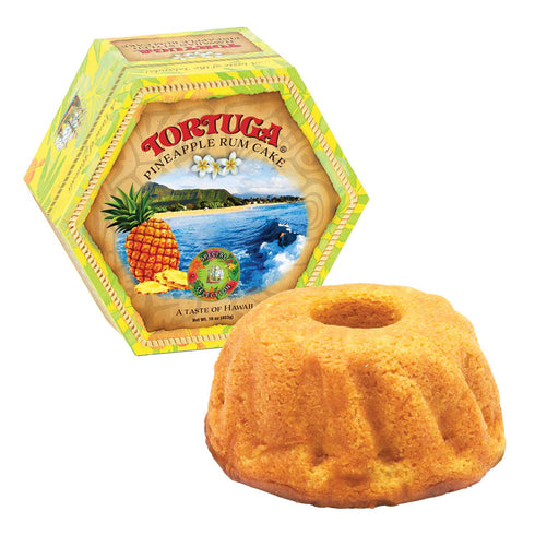 TORTUGA Hawaiian Pineapple Rum Cake - 4 oz Pineapple Rum Cakes - The Perfect Premium Gourmet Gift for Stocking Stuffers, Gift Baskets, and Christm...