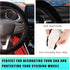 Elastic Fuzzy Steering Wheel Cover, 15'' Soft Steering Wheel Protector for Warm Winter, Anti-Slip Fluffy Car Wheel Covers, Universal Car Interior ...