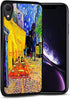 for iPhone Xs, iPhone X, Art Design Soft Back Case Phone Cover, HOT12034 Van Gogh Cafe Terrace at Night 12034...
