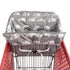 2-in-1 Shopping Cart and High Chair Cover for Baby, Padded Cover, Fold'n Roll Style, Portable with Carry Bag (Gray without Pillow)...