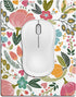 Small Mouse Pad Cute, Mini Mouse Pads for Wireless Mouse and Laptop, Travel Mousepads with Designs - Abstract Floral, Portable Mousepad with Non-s...