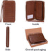 YZAOLL Women's Zip-Around Wristlet Wallet with RFID-Blocking Proteceion Large Capacity PU Leather Cards Holder with Checkbook Passport Slots,Brown...