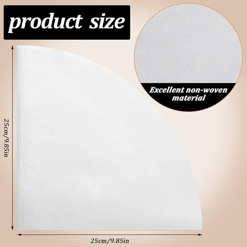 Touman Fryer Oil Filter Cone Filters Non Woven Filter Cones Filter Cooking Oil Filter Cones for Maple Syrup Making and Oil (30 Pieces,10 Inch)...