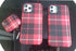 Red Plaid Case for iPhone 12 Pro Max, Christmas Phone Cover, Taran Soft TPU Super Slim Fit Silicone Snap Cover Flexible Case for iPhone 12 Pro Max...