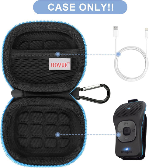 BOVKE Carrying Case for Noxgear 39g Wearable Waterproof Bluetooth Speaker, Magnetic Clip-On Wireless Portable Mini Bluetooth Speakers Holder, Mesh...