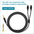 Replacement Audio Cable Cord Compatible with Sennheiser HD600 HD650 HD580 HD660S Headphones, 3.5mm 1/8" Plug and 6.35mm 1/4" Adapter 6.6FT/2m...