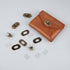 Framendino, 12 Sets Turn Lock Clasp Meal Bag Purse Closure Twist Lock Fasteners Hardware Leather craft Accessory...