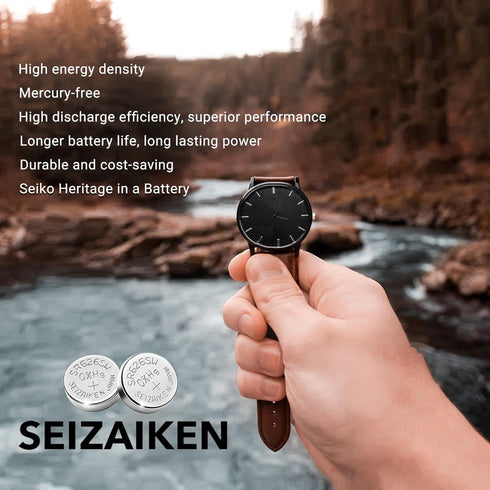 377 SR626SW 1.55V 0% Hg Silver Oxide Watch Battery (5 Batteries) Made in Japan by Seiko...