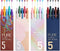 Kaco Gel Pens 20 Assorted Color Ink 0.5mm Fine Point, Cute Stationery Journaling Note Taking Pens Retractable Office School Supplies...