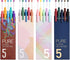 Kaco Gel Pens 20 Assorted Color Ink 0.5mm Fine Point, Cute Stationery Journaling Note Taking Pens Retractable Office School Supplies...