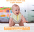 DREAMS & DIMPLES Muslin Baby Bibs with Adjustable Nickle Free Snap Button Cotton Bib 4 Pack Bandana Bib for Newborn - Toddler...