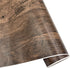 Yifely Retro Brown Wood Grain Shelving Paper Self-Adhesive PVC Shelf Drawer Liner Door Table Sticker 17.7 Inch by 9.8 Feet...