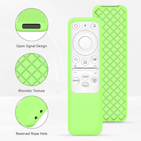 BP59-00149A Remote Case for Samsung M70B / M80B Monitor/Freestyle Projector SP-LSP3BLAXZA Remote Cover Protective Silicone Green Sleeve Glow in Da...