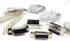 4 Sets Crimp Type DB15 Female + Plastic Hoods + Pins Set, D-Sub 15P Female Crimp Connector, Pin & Hood Kit (4 DB15 Female + 4 Hoods + 60 Pins)...