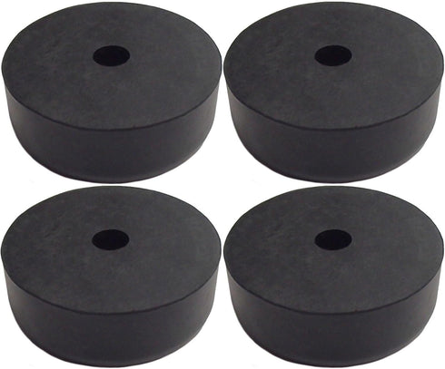 (4 Pack) 2.5" Trailer Ramp Door Bumper, Compatible with Truck Cargo Hatch - Round Rubber Bump Stops...