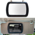 Car Sun Visor Vanity Mirror, Universal Car Vanity Mirror, Clip-on Rear View Sun-Shading Cosmetic Mirror, Rear View Sun-Shading Travel Cosmetic Mir...