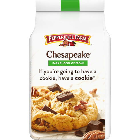 Pepperidge Farm Chesapeake Crispy Dark Chocolate Pecan Cookies, 7.2 OZ Bag (8 Cookies)...